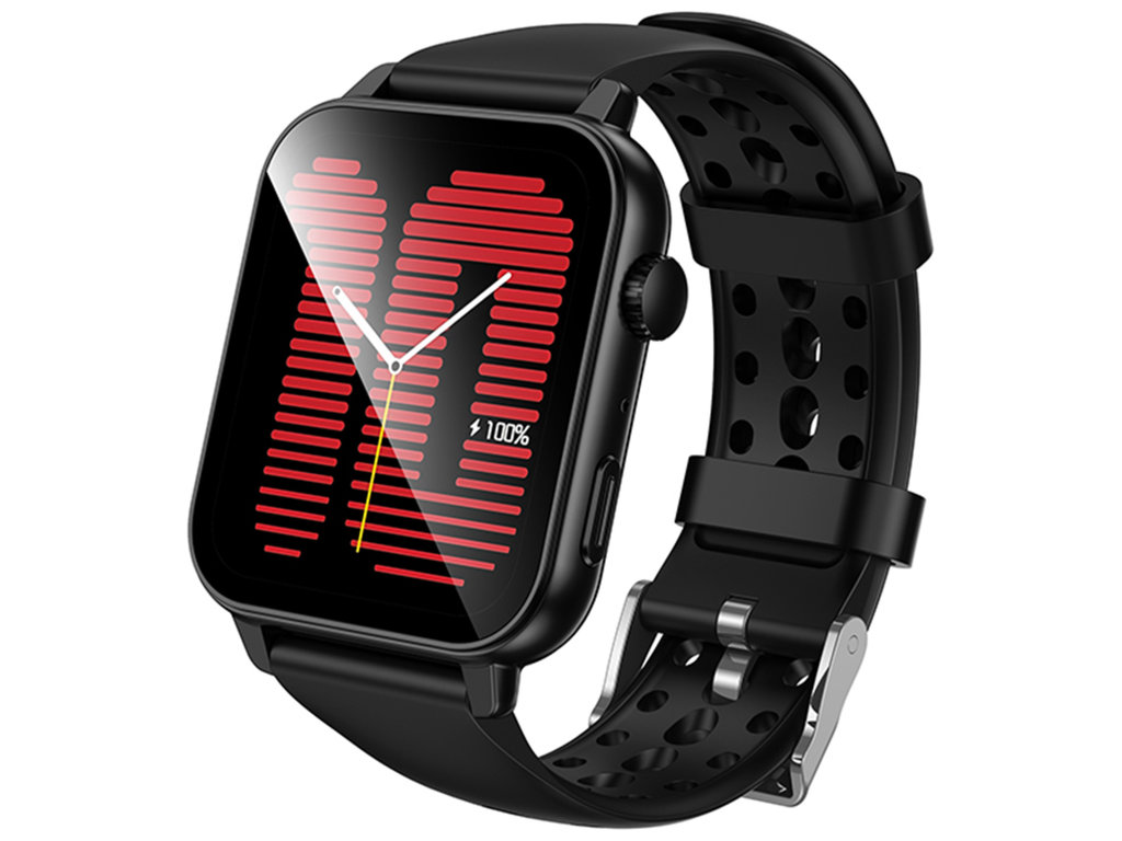 Смарт-годинник Borofone BD15, Bluetooth 5.3, TFT дисплей, ABS пластик, силікон, 220×70×30мм, чорний