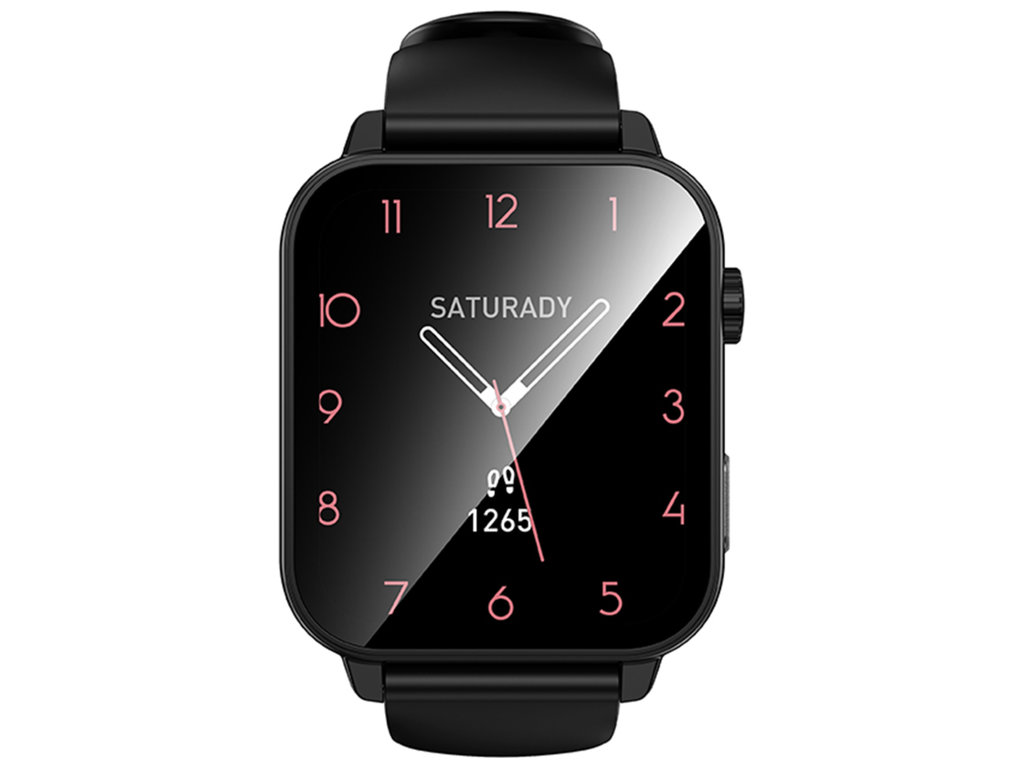 Смарт-годинник Borofone BD15, Bluetooth 5.3, TFT дисплей, ABS пластик, силікон, 220×70×30мм, чорний