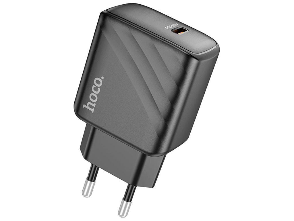 Мережевий зарядний пристрій Hoco CS22A 1USB-C PD/QC 30W, Колір Чорний