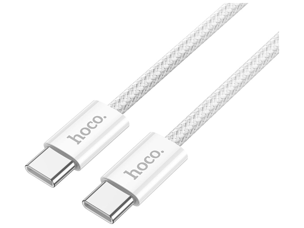 Кабель USB Hoco X104 Source 60W Type-C to Type-C 2м Колір Бiлий