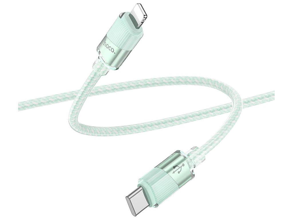 Кабель USB Hoco U132 PD27W Type-C to Lightning 1,2м Колір Зелений