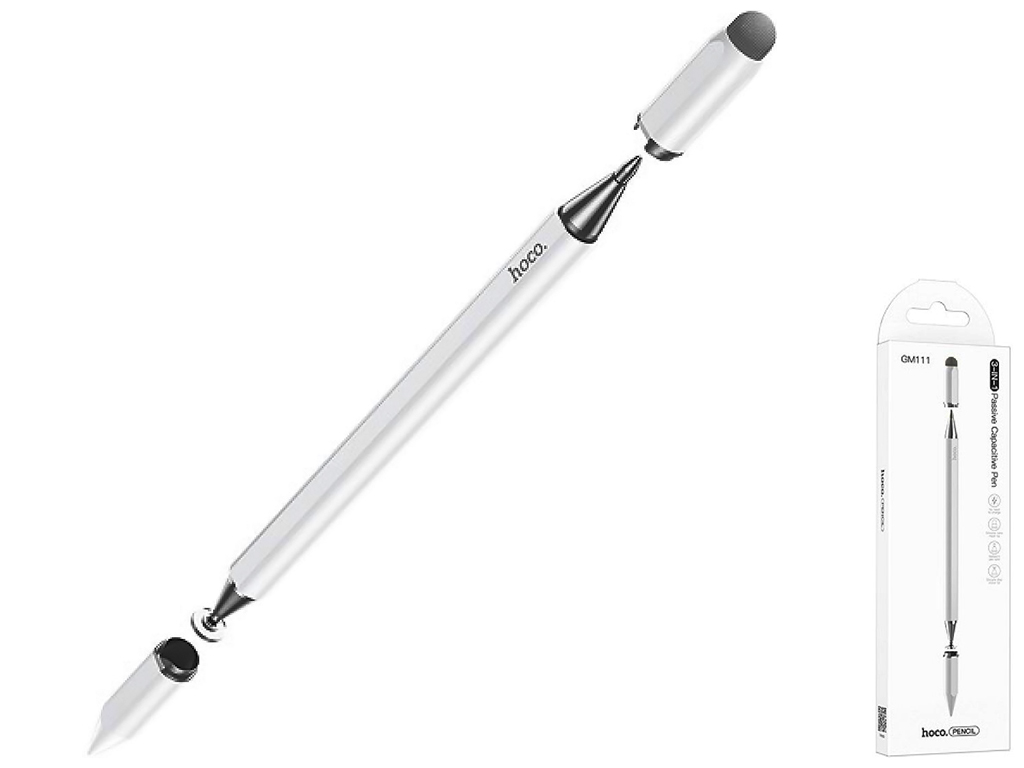 Стілус Hoco GM111 Cool dynamic series 3-in-1, Колір Білий