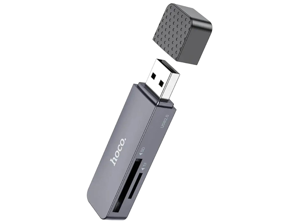 Кардрідер Hoco HB45 Spirit 2-in-1 USB 3.0 Колір Сiрий