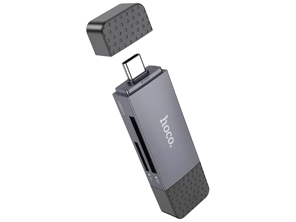 Кардрідер Hoco HB45 Spirit 2-in-1 USB/Type-C 3.0 Колір Сiрий