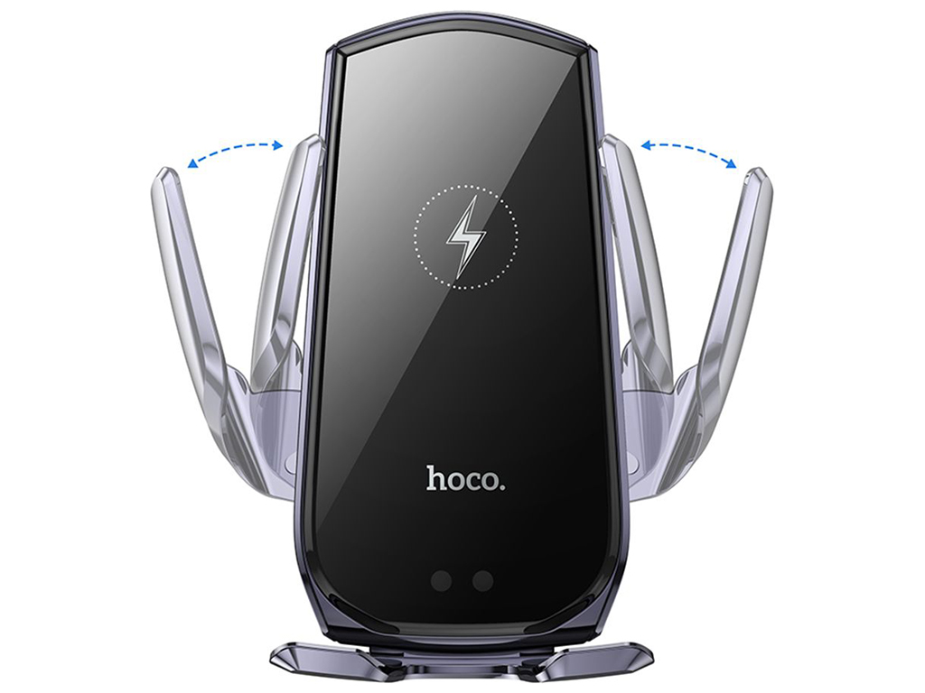 Автотримач Hoco CA202 Plus Automatic Clamping Wireless 15w Колір Чорно-Сірий