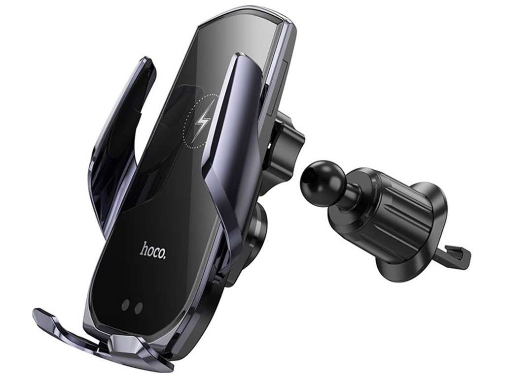 Автотримач Hoco CA202 Plus Automatic Clamping Wireless 15w Колір Чорно-Сірий