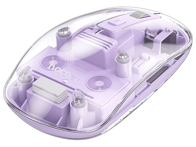 Бездротова Миша Hoco GM29 Mysterious dual-mode (2.4G+ Bluetooth) silent Колір Фiолетовий