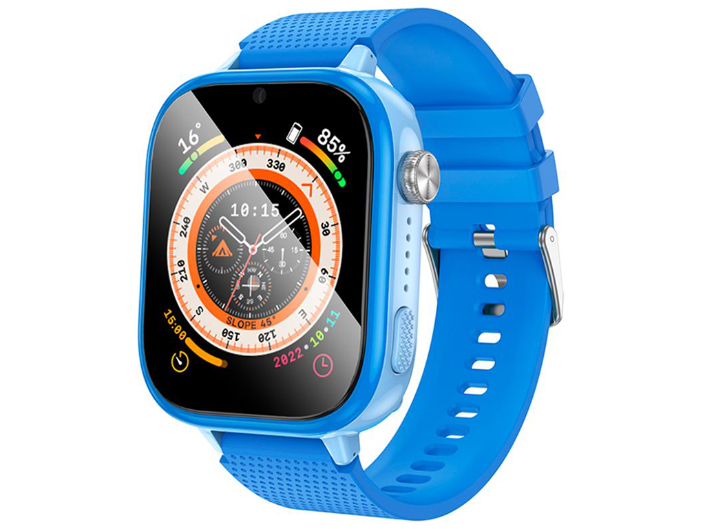 Детские смарт часы Hoco Y101 4G GPS Цвет Синий