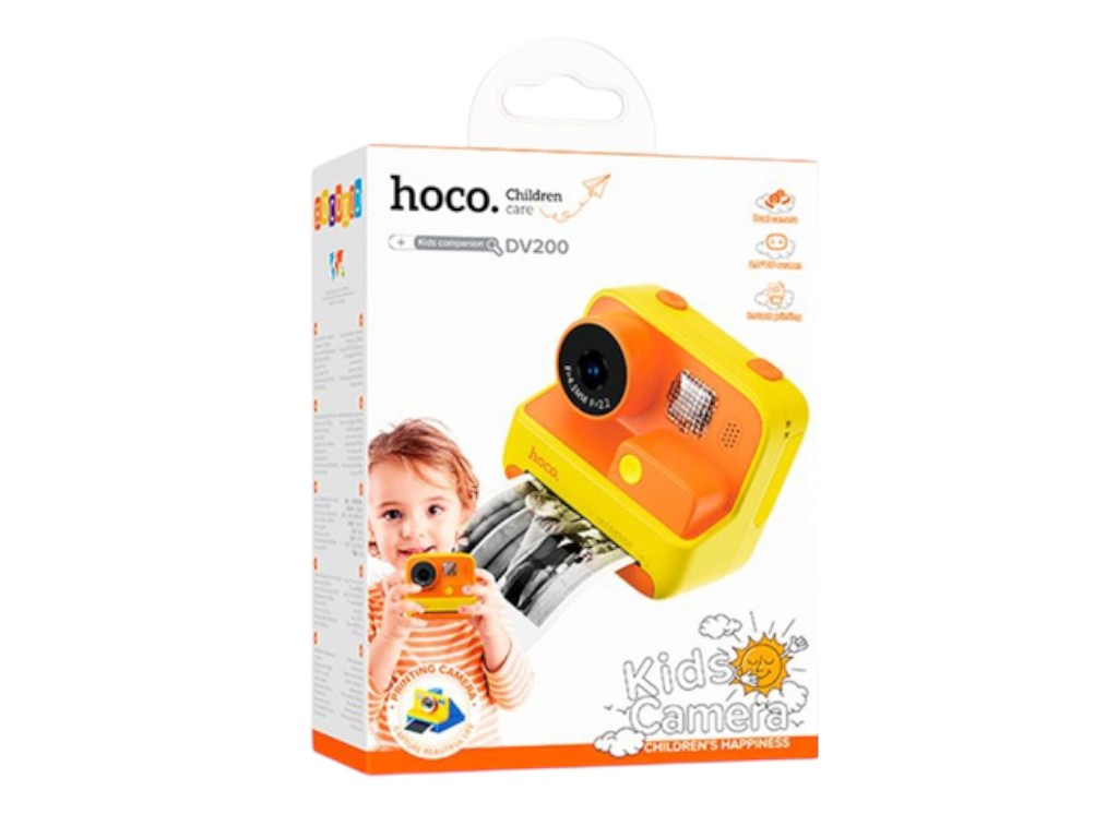 Дитяча камера Hoco DV200, жовтий