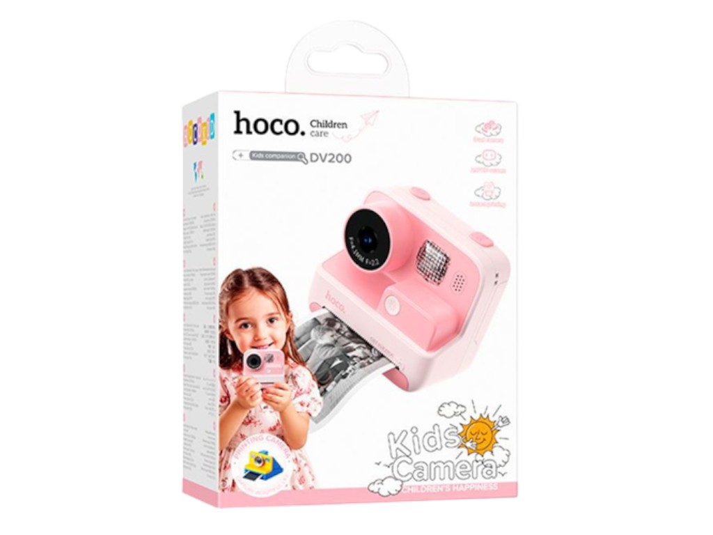 Дитяча камера Hoco DV200, рожевий