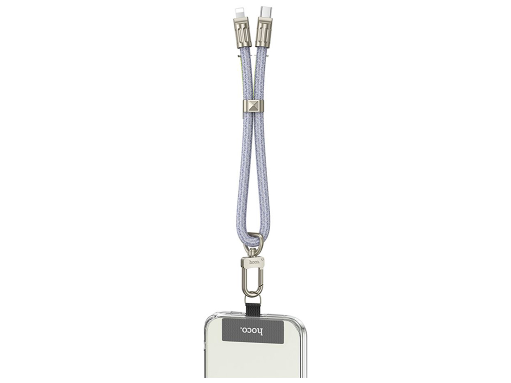 Кабель USB Hoco GH5 Type-C to Lightning PD20W 0.22m Колір Синiй