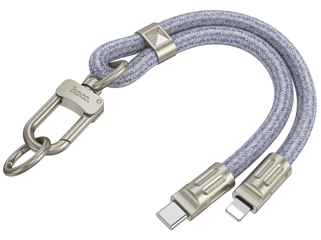Кабель USB Hoco GH5 Type-C to Lightning PD20W 0.22m Колір Синiй