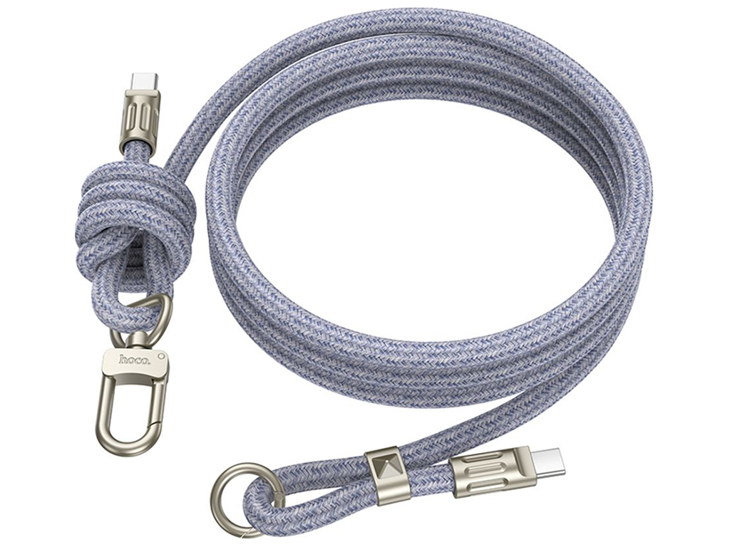 Кабель USB Hoco GH7 Type-C to Type-C 60W 1.8м Цвет Синий