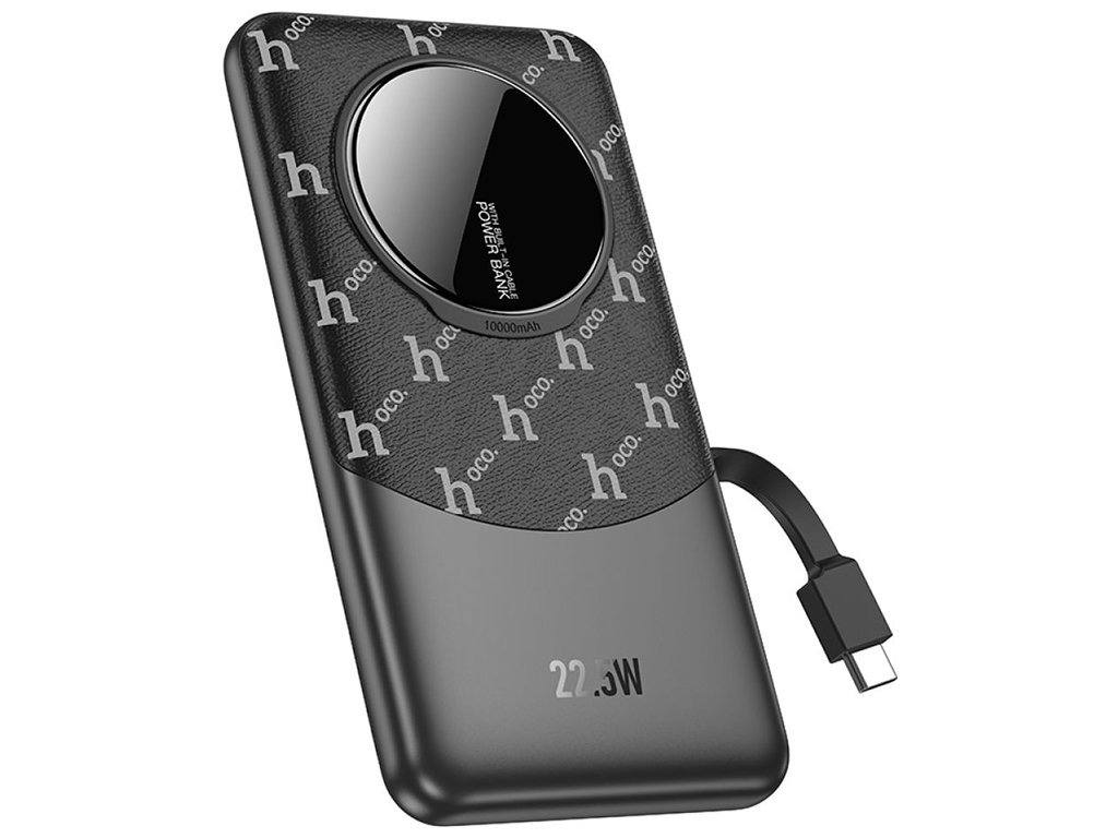 Універсальна мобільна батарея Hoco Q29 Nobility 22.5W+PD20W with cable(Type-C) 10000mAh Колір Чорний