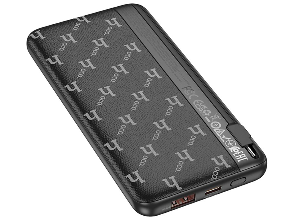 Універсальна мобільна батарея Hoco Q29 Nobility 22.5W+PD20W with cable(Type-C) 10000mAh Колір Чорний