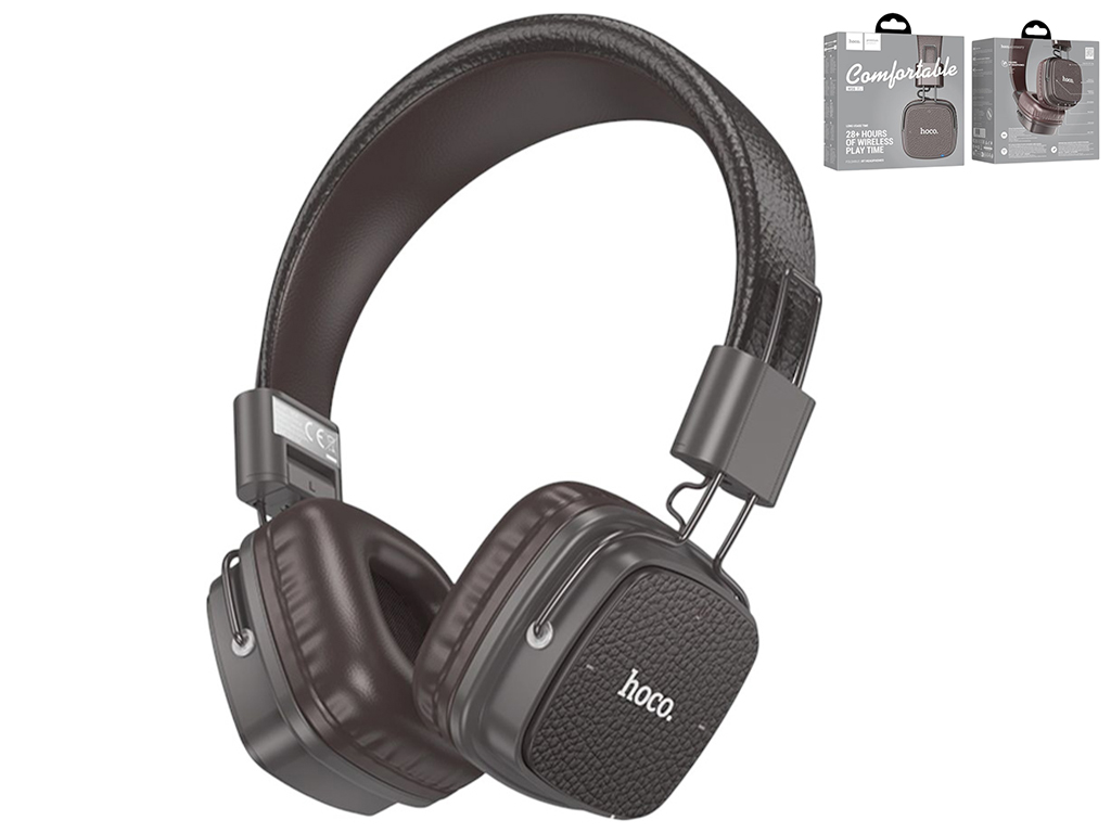Bluetooth стерео гарнітура Hoco W56, коричневий