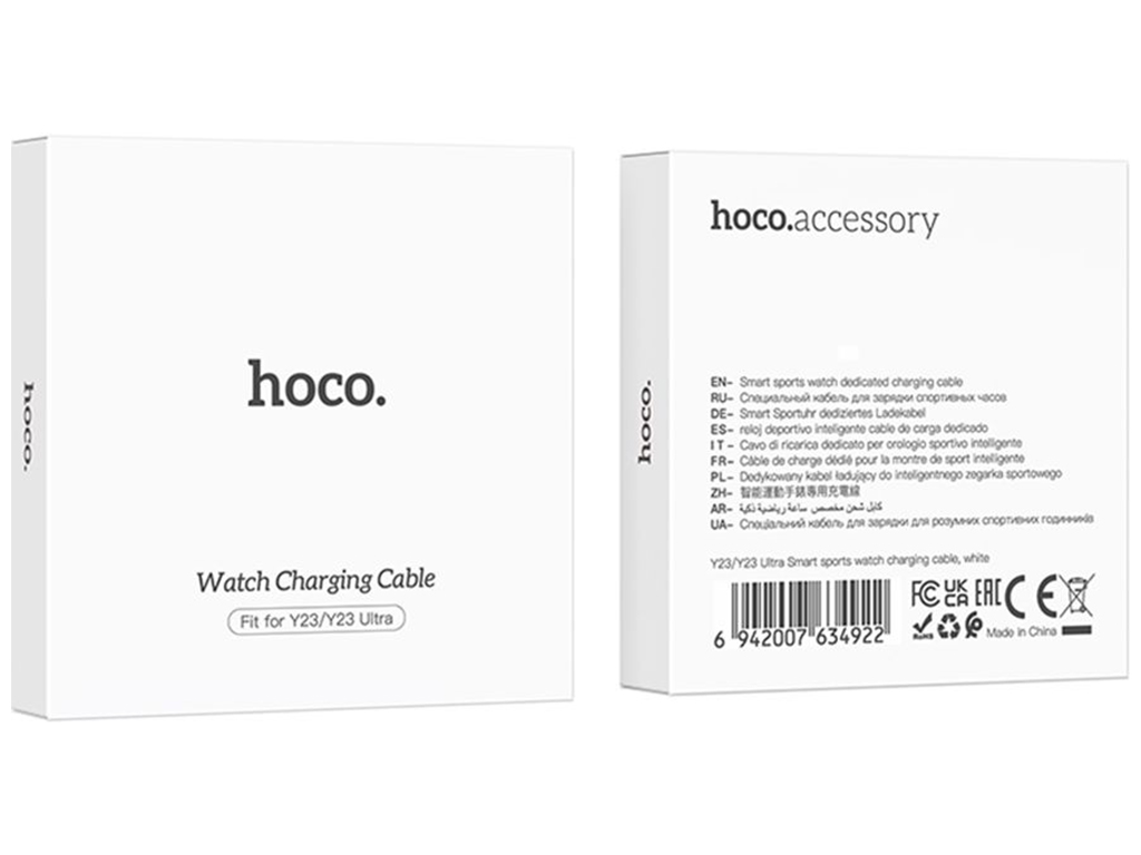 Кабель зарядки для годинників Hoco Y23/Y23 Ultra Колір Білий