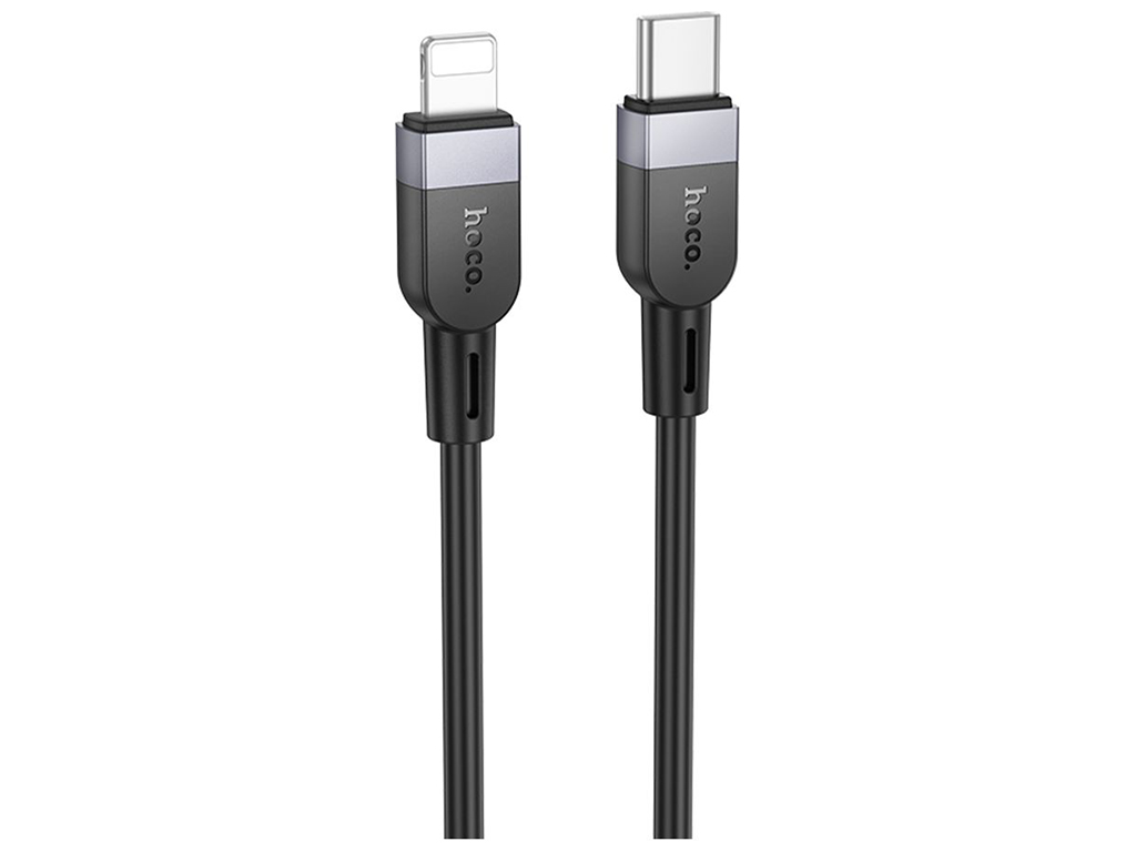 Кабель Hoco X109 Silicone Type-C to Lightning PD27W 2m Колір Чорний