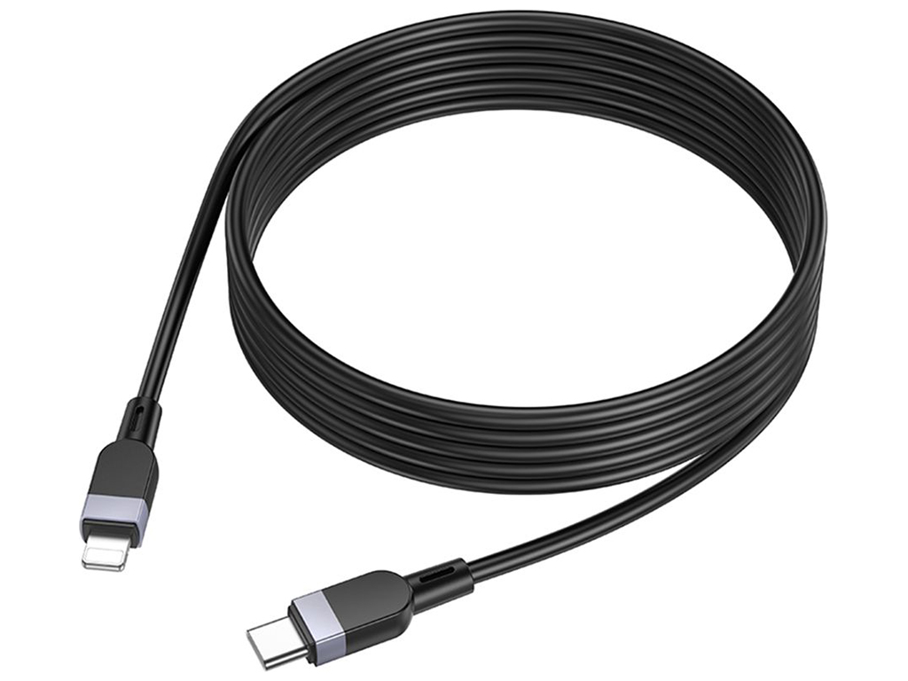 Кабель Hoco X109 Silicone Type-C to Lightning PD27W 2m Колір Чорний