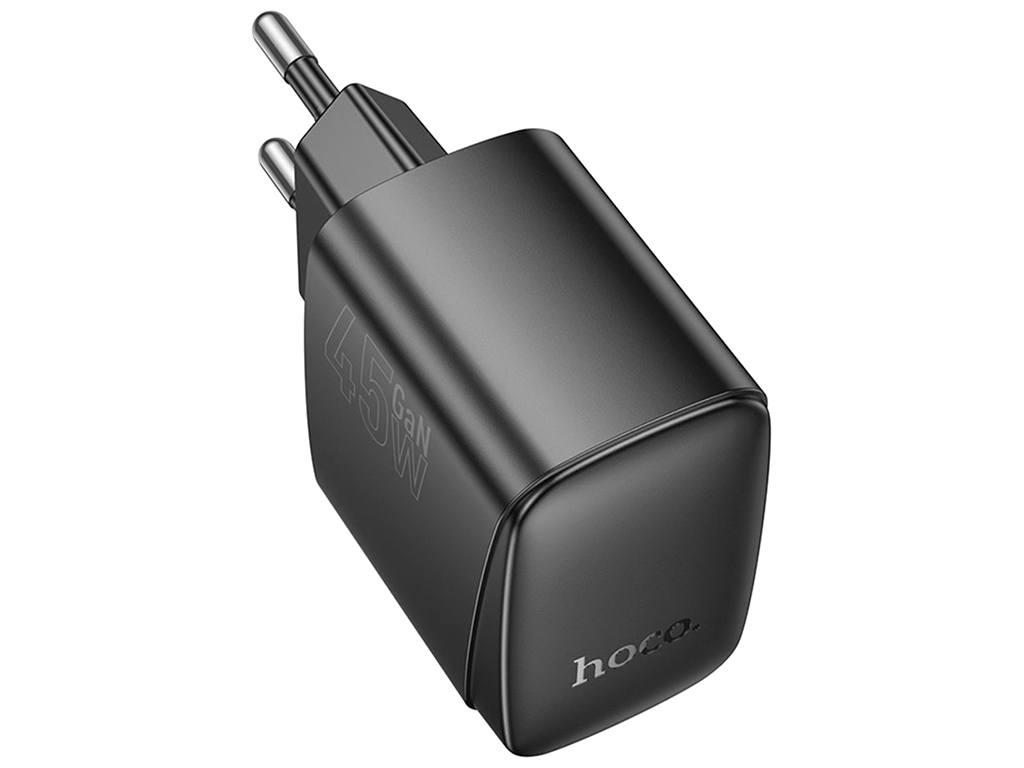 Сетевое зарядное устройство Hoco CS62A 2USB-C PD/QC 45W GAN, цвет черный