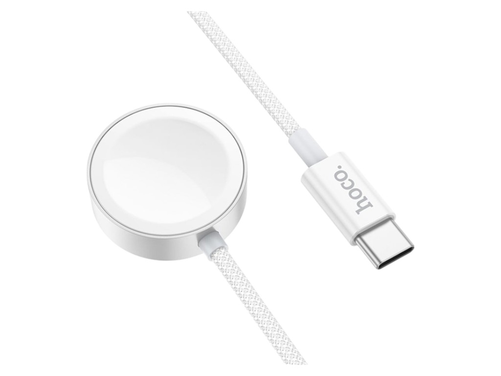 Бездротовий зарядний пристрій Hoco CW59 для iWatch/SAMSUNG, білий