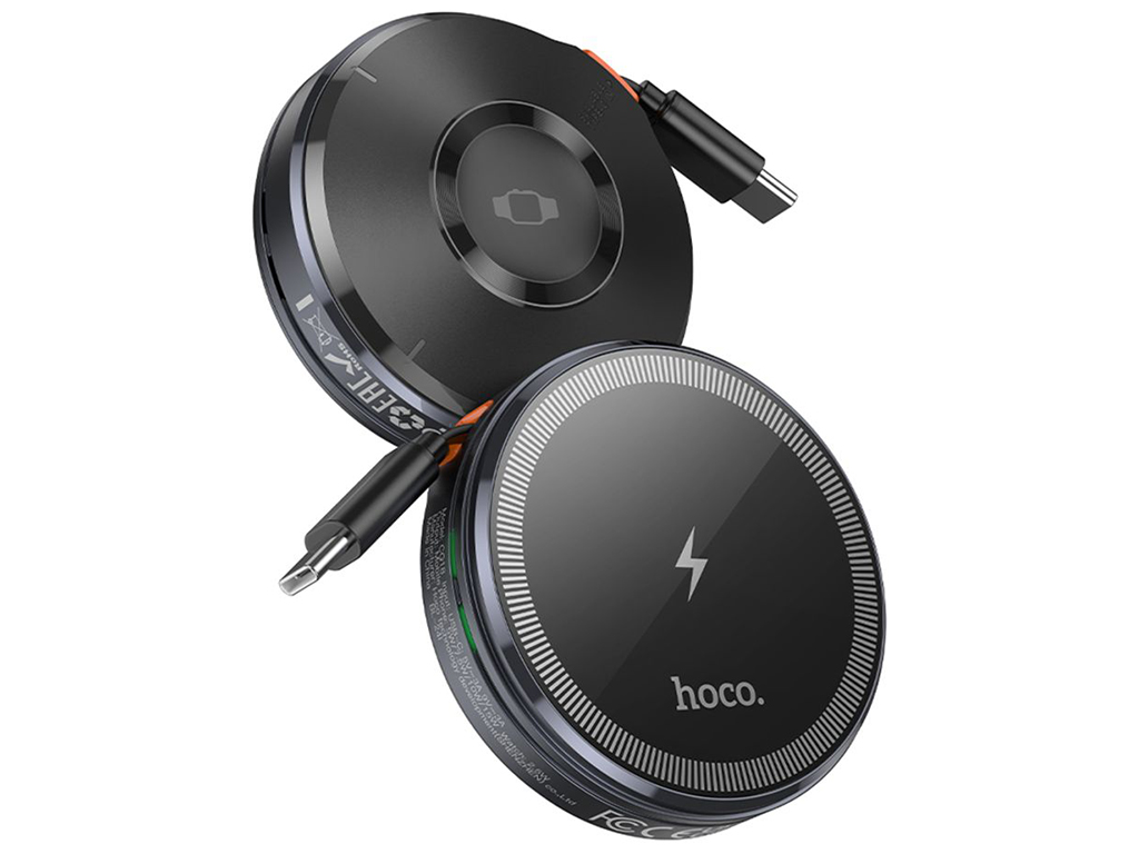 Бездротовий Зарядний Пристрій Hoco CQ18 2-in-1 15W Magnetic (iWatch) Колір Сiрий