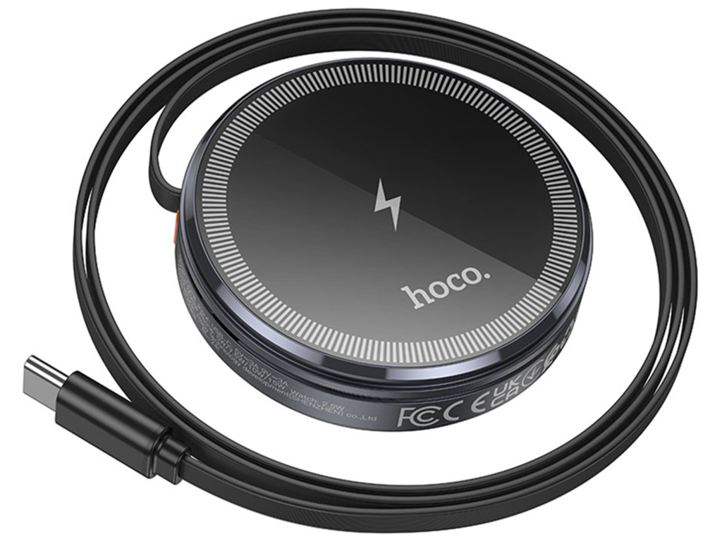 Бездротовий Зарядний Пристрій Hoco CQ18 2-in-1 15W Magnetic (iWatch) Колір Сiрий