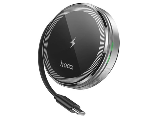 Бездротовий Зарядний Пристрій Hoco CQ18 2-in-1 15W Magnetic (iWatch) Колір Сріблястий