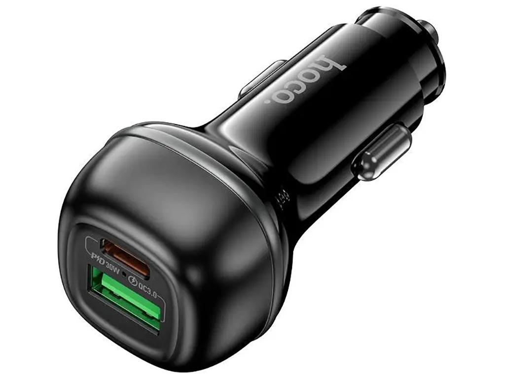Автомобільний зарядний пристрій Hoco Z58A, USB-A + USB-C, QC/PD, 48 Вт