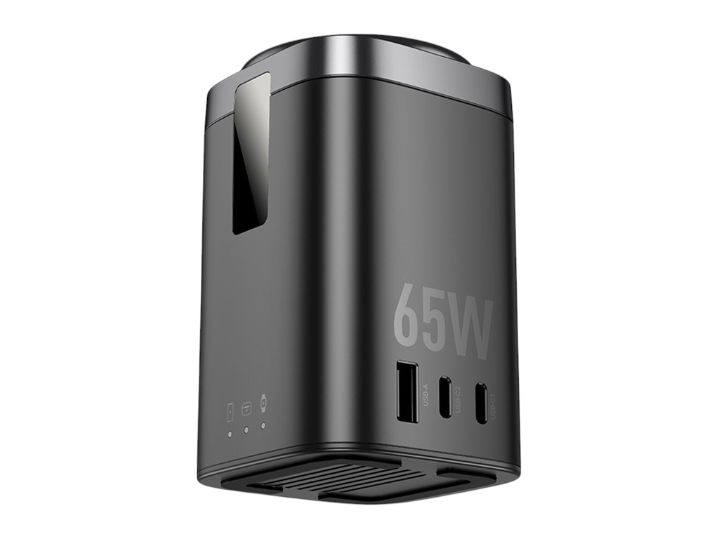 Бездротовий Зарядний Пристрій Hoco CQ20A EU 6-in-1 15W+1USB/2USB-C 65W Magnetic (iWatch) Колір Чорни