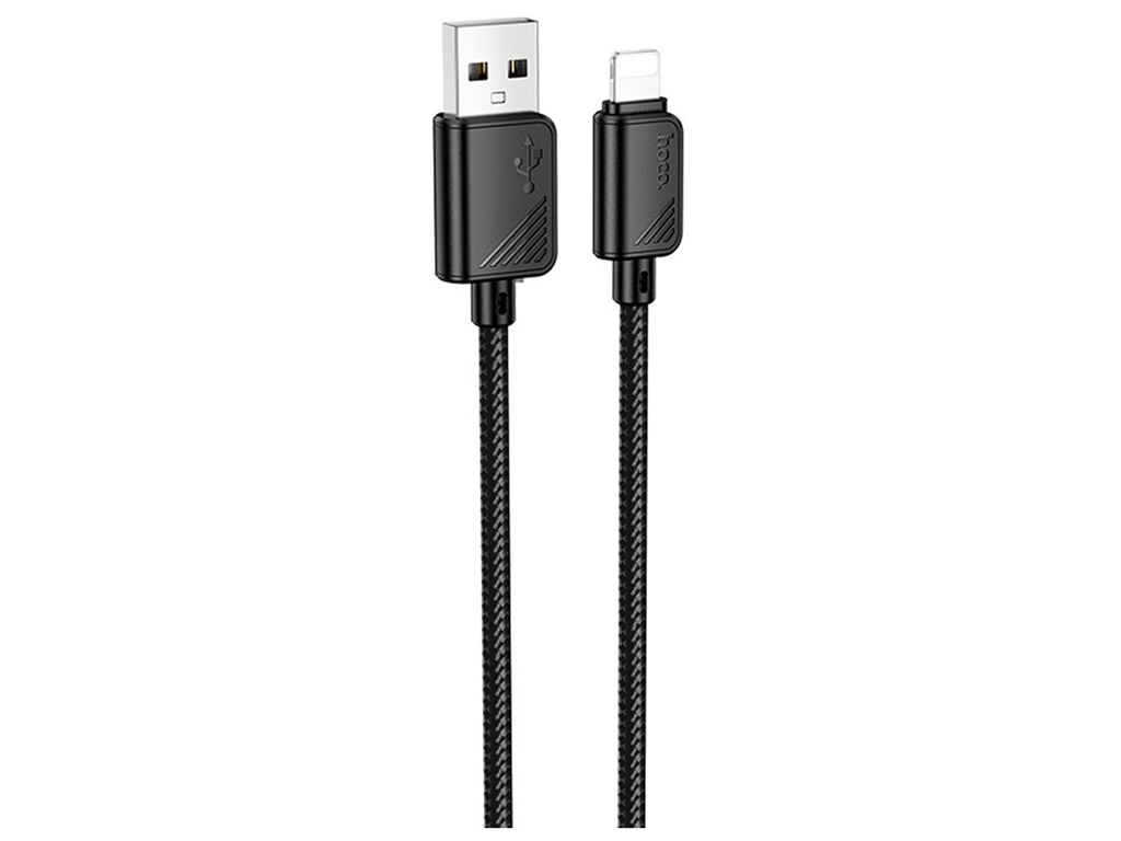 Кабель USB Hoco X113 Lightning 2.4A Колір Чорний