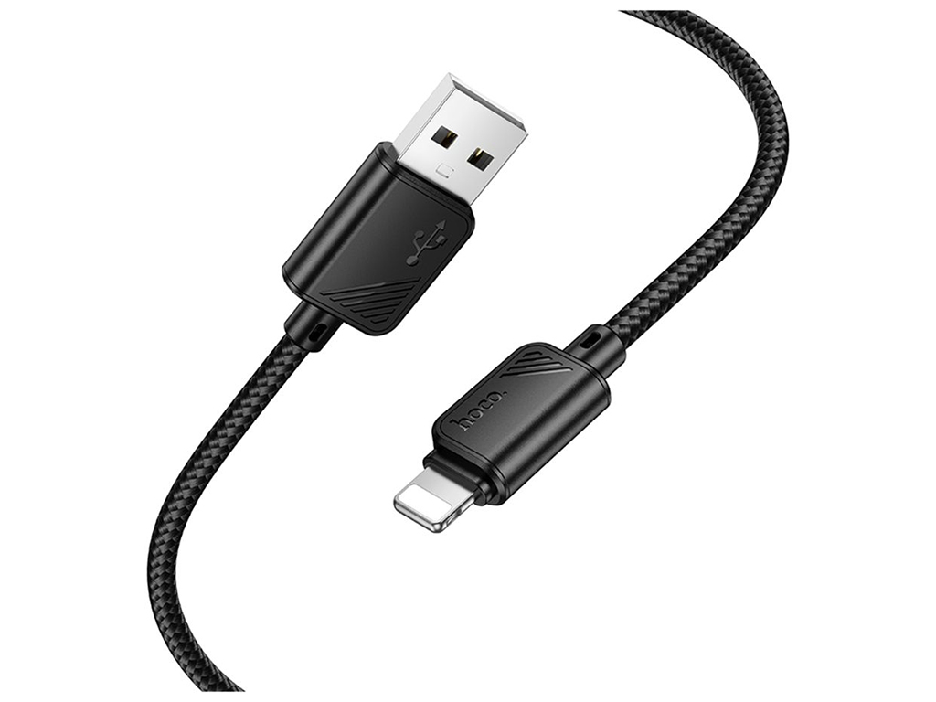 Кабель USB Hoco X113 Lightning 2.4A Колір Чорний