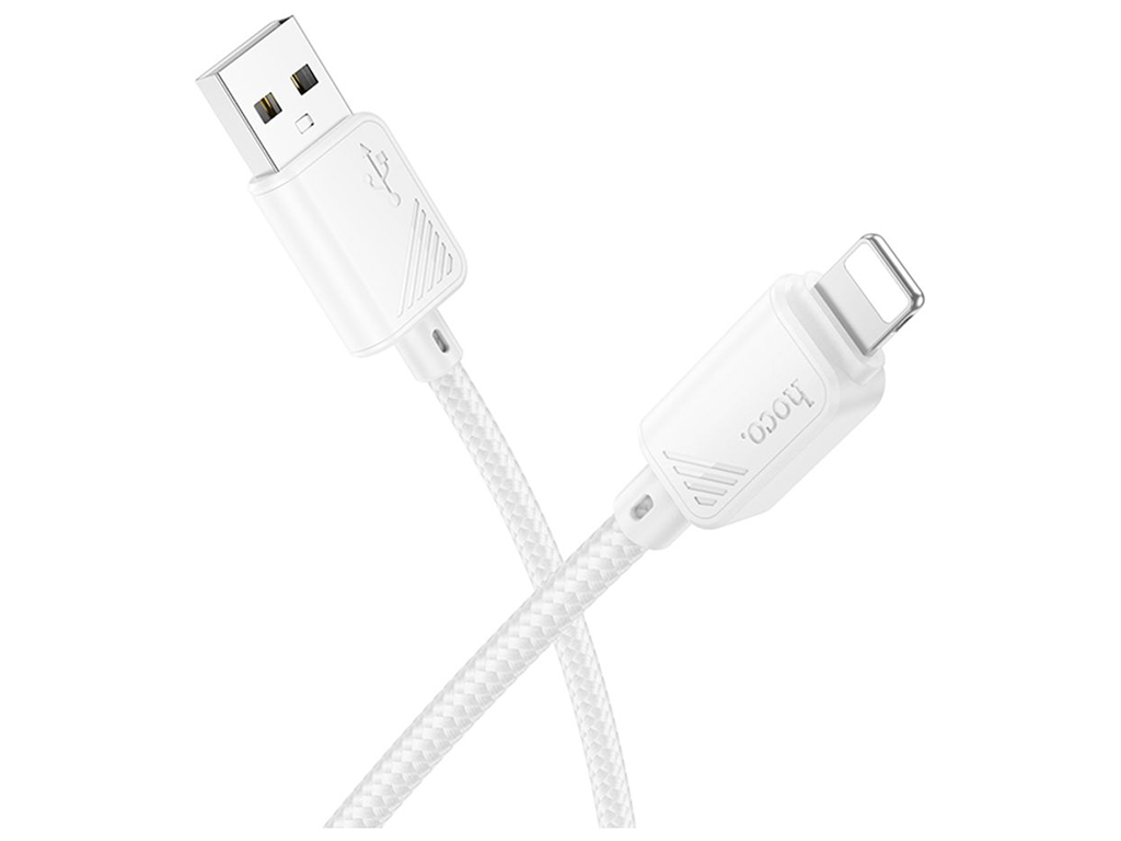 Кабель USB Hoco X113 Lightning 2.4A Колір Бiлий