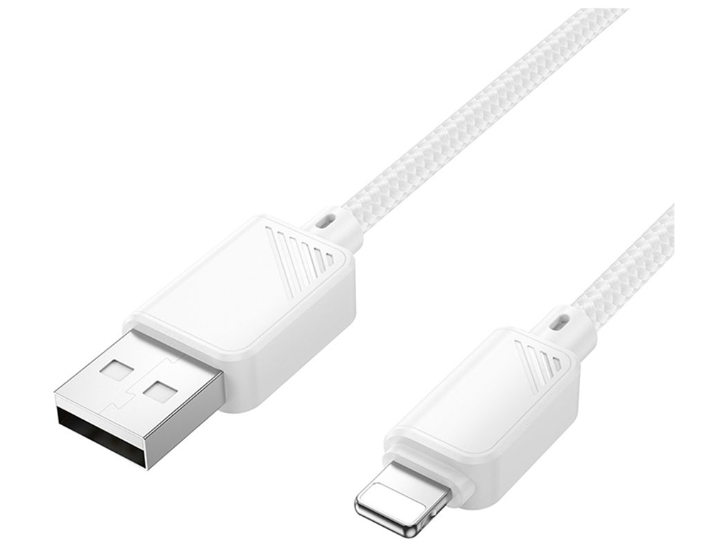 Кабель USB Hoco X113 Lightning 2.4A Колір Бiлий