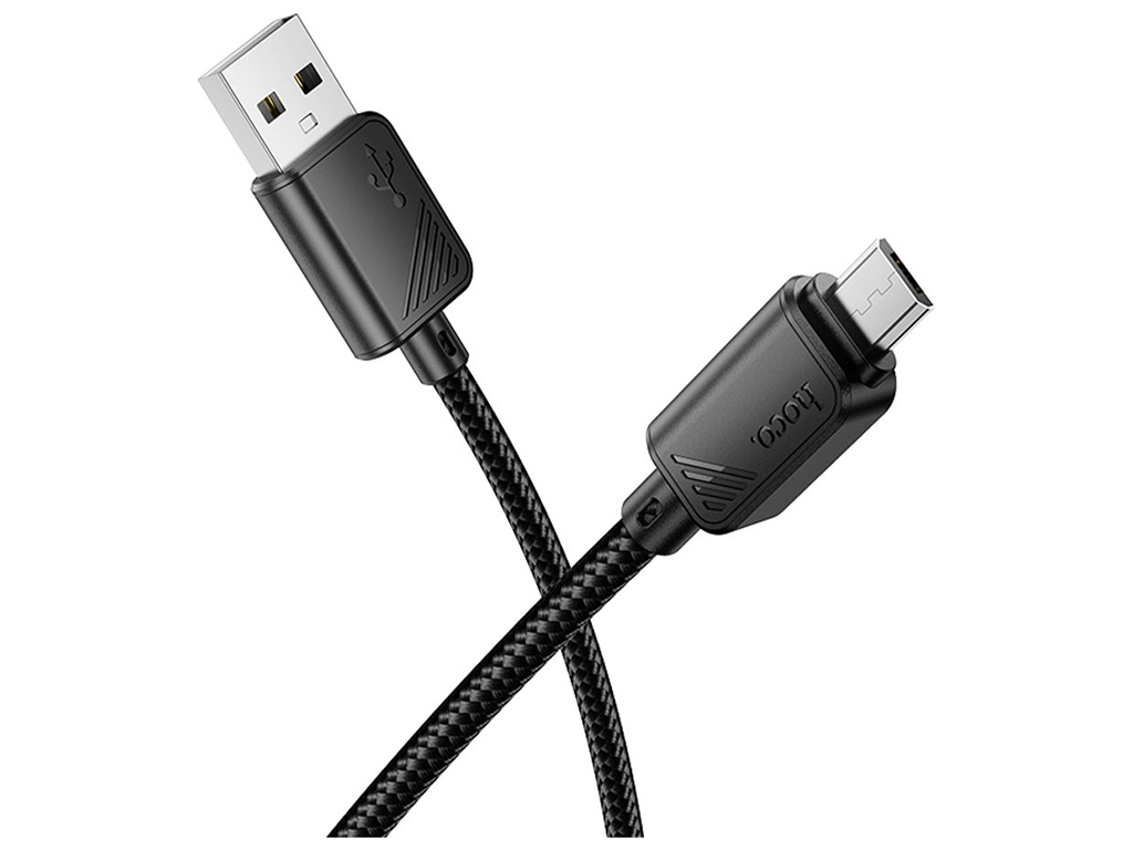 Кабель USB Hoco X113 Micro 2.4A Колір Чорний