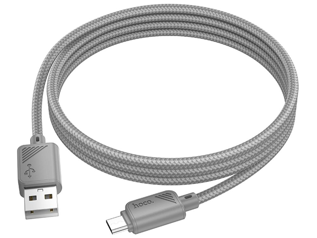 Кабель USB Hoco X113 Micro 2.4A Колір Сiрий