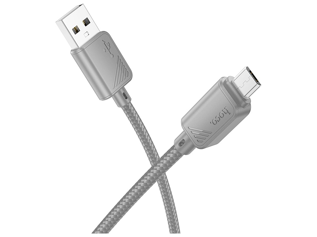 Кабель USB Hoco X113 Micro 2.4A Колір Сiрий