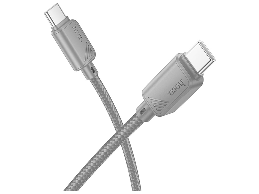 Кабель USB Hoco X113 Type-C to Type-C 60W Колір Сiрий