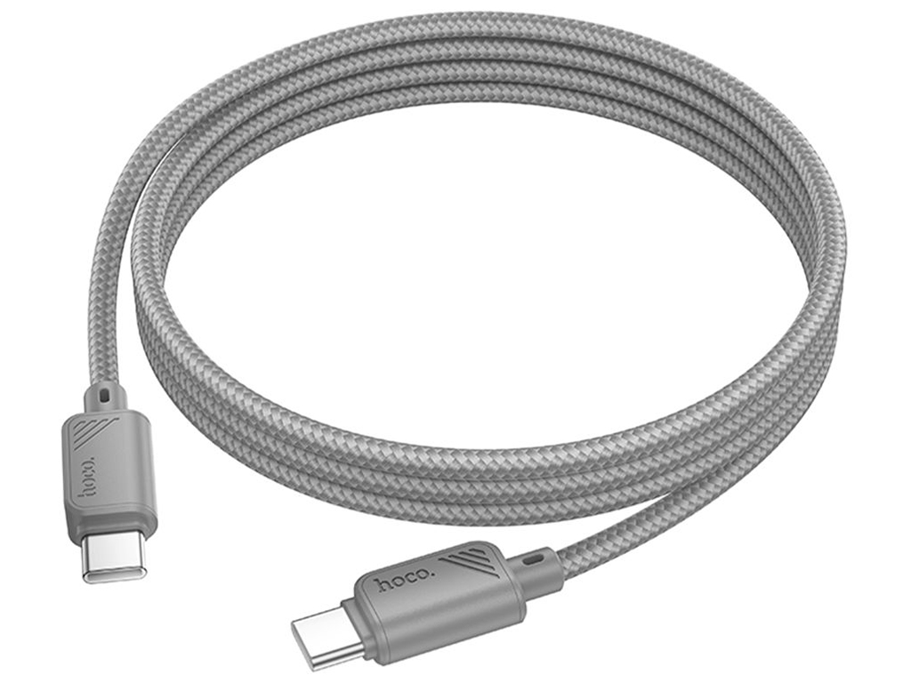 Кабель USB Hoco X113 Type-C to Type-C 60W Колір Сiрий