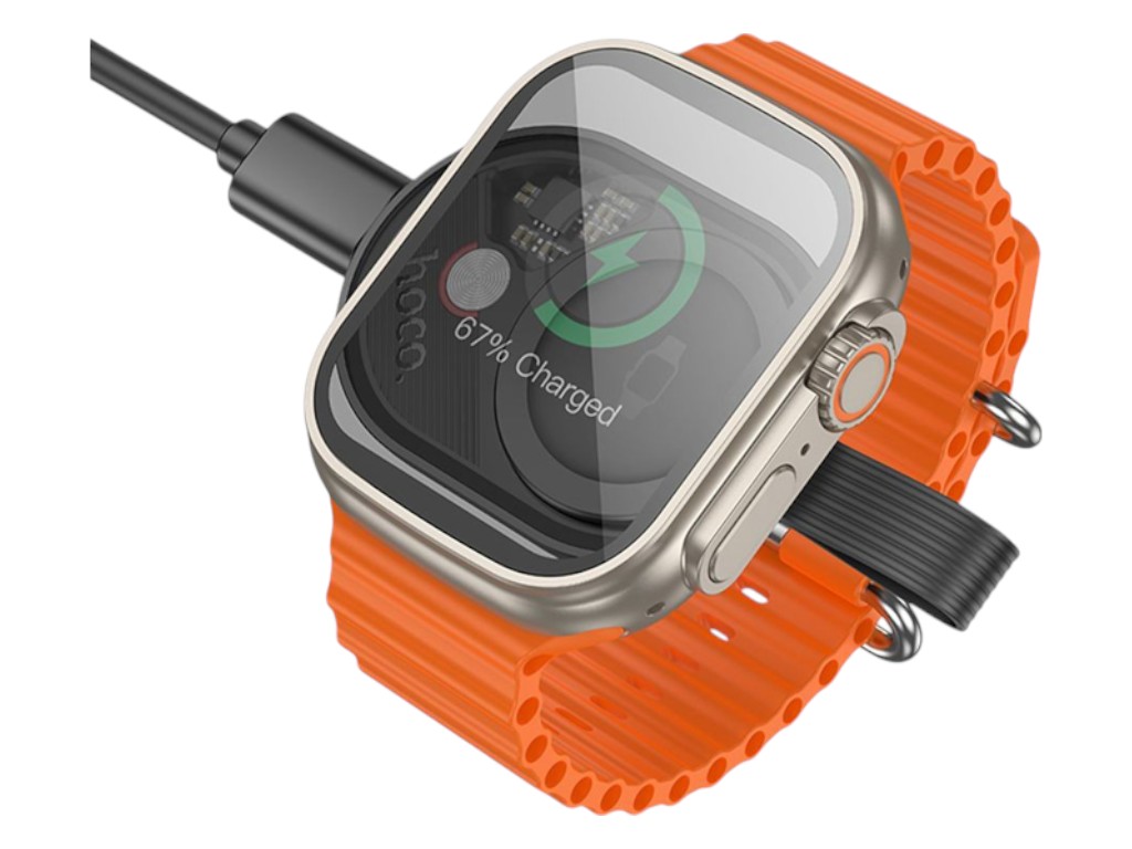 Бездротовий зарядний пристрій Hoco CW60 для iWatch, чорний