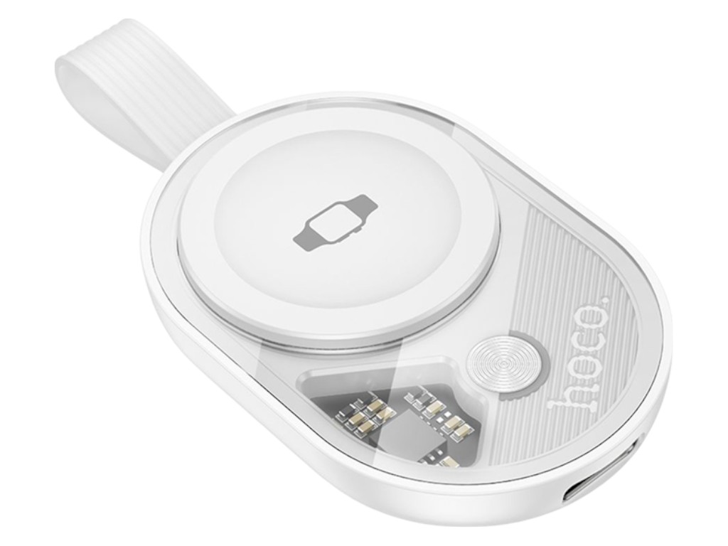 Бездротовий зарядний пристрій Hoco CW60 для Apple Watch, білий