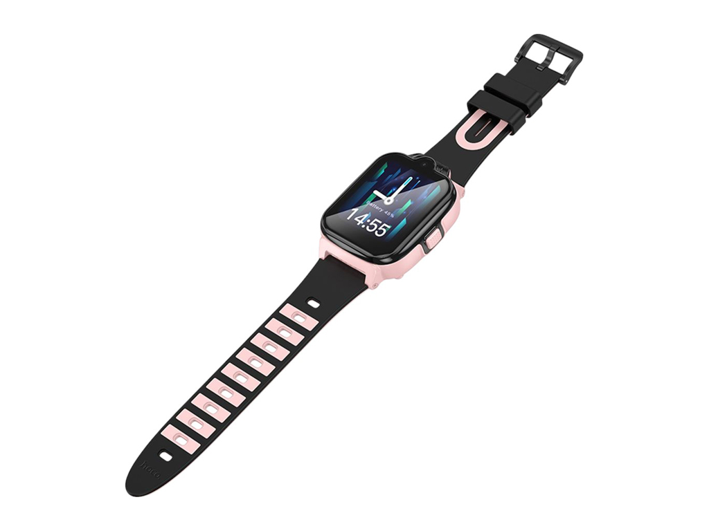 Дитячий смарт-годинник Hoco Y104 4G GPS, рожевий