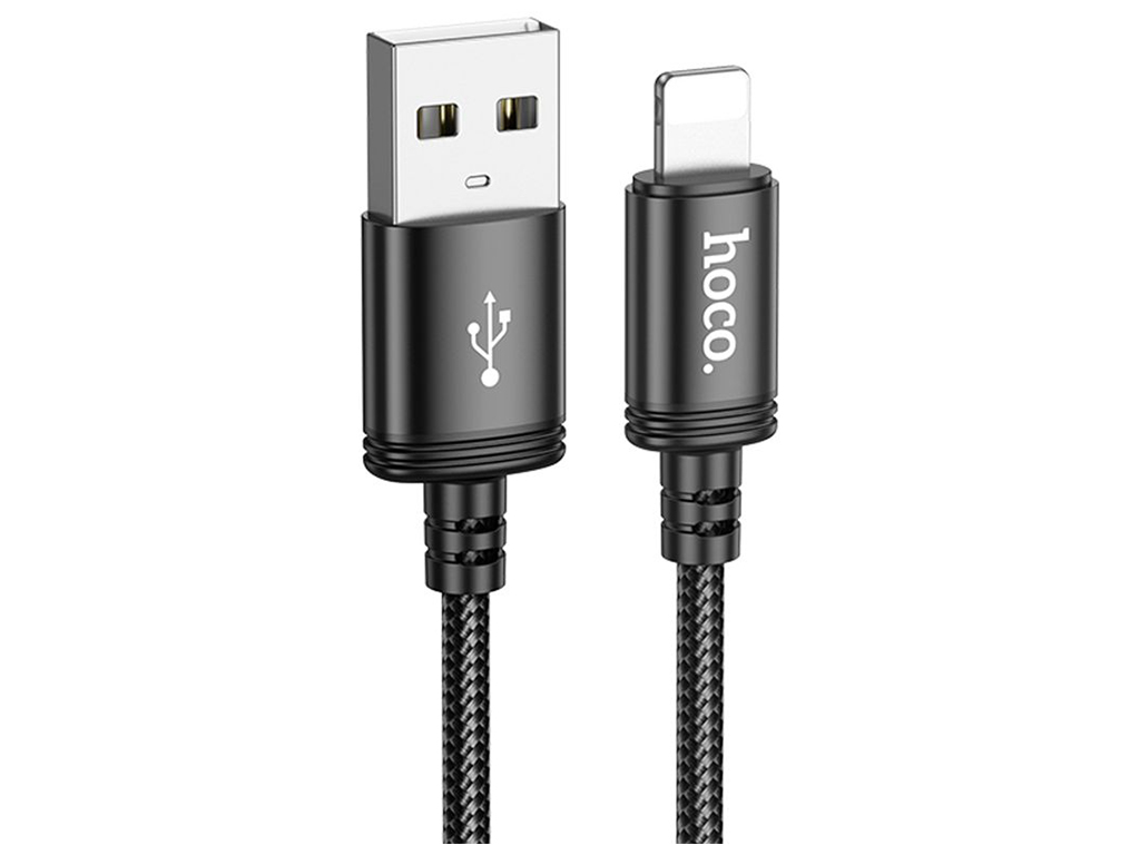 Кабель USB Hoco X89 Lightning 2.4A 2m Колір Чорний