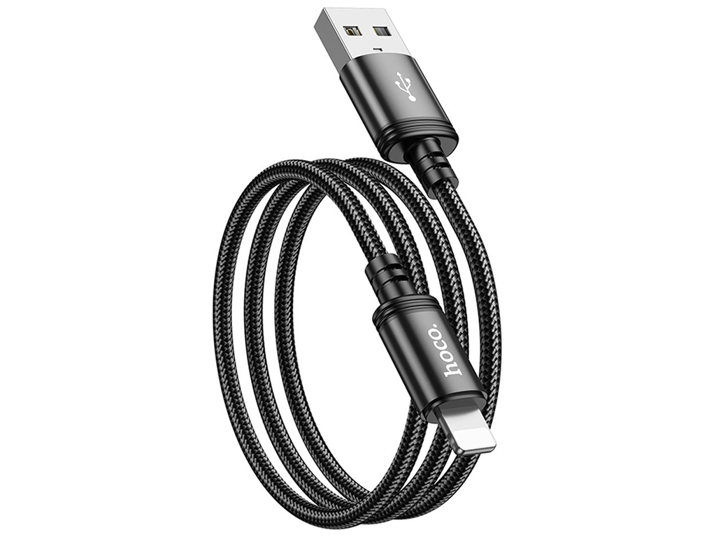 Кабель USB Hoco X89 Lightning 2.4A 2m Колір Чорний