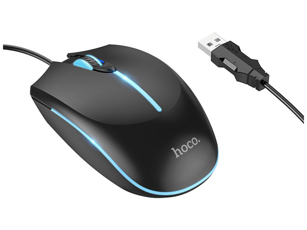 USB Миша Iгрова Hoco GM37 Wonderful gaming luminous Колір Чорний
