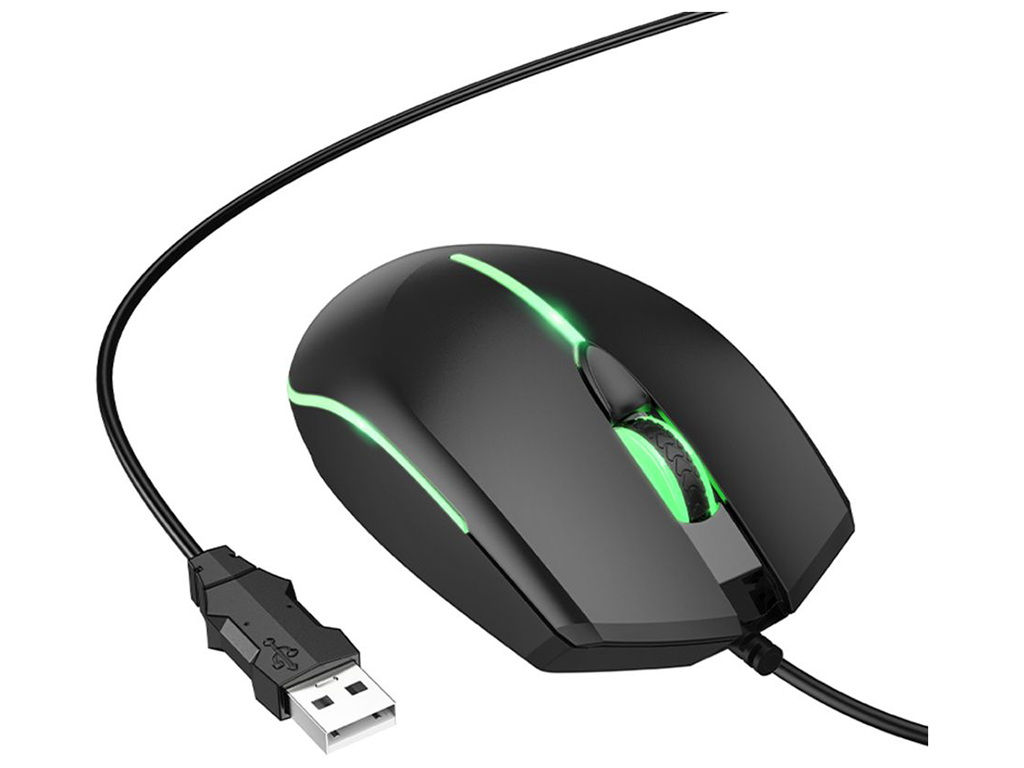 USB Миша Iгрова Hoco GM37 Wonderful gaming luminous Колір Чорний