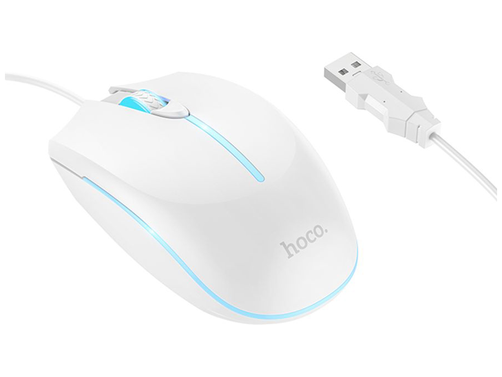 Мышь Игровая USB Hoco GM37 Wonderful gaming luminous Цвет Белый