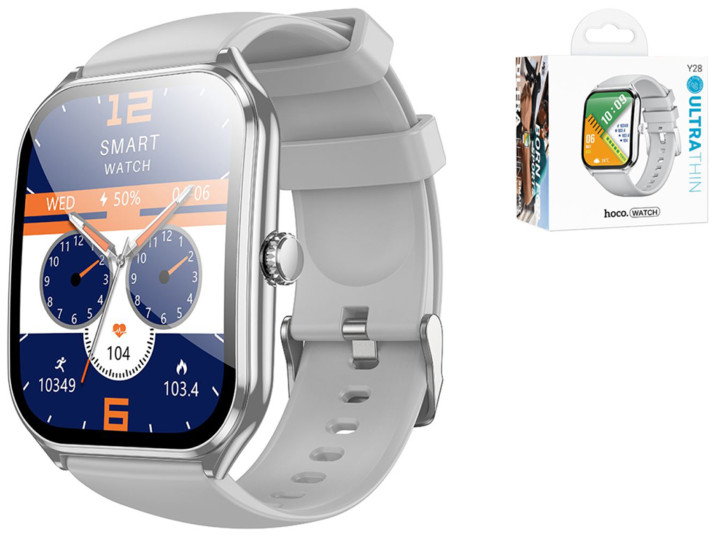 Смарт Годинник Hoco Y28 Smart sports watch Колір Срібний