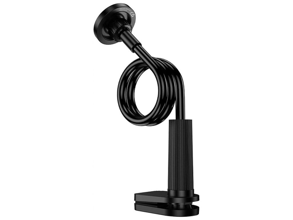 Тримач на прищіпці Hoco HD13 Ring Magnetic, для смартфонів/планшетів 4.5-7", пластик, колір чорний