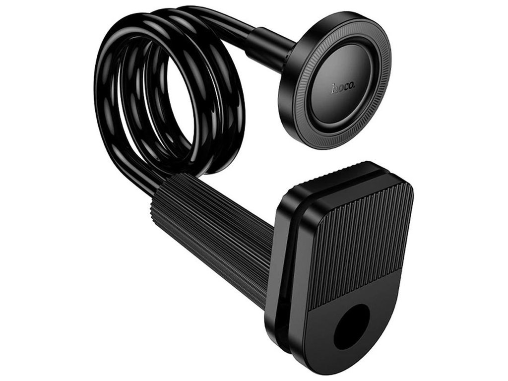 Тримач на прищіпці Hoco HD13 Ring Magnetic, для смартфонів/планшетів 4.5-7", пластик, колір чорний